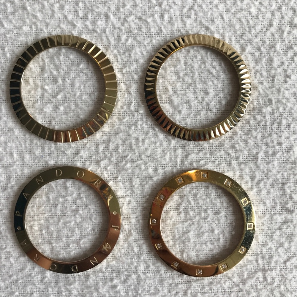 PANDORA Watch Bezels Gold Tone